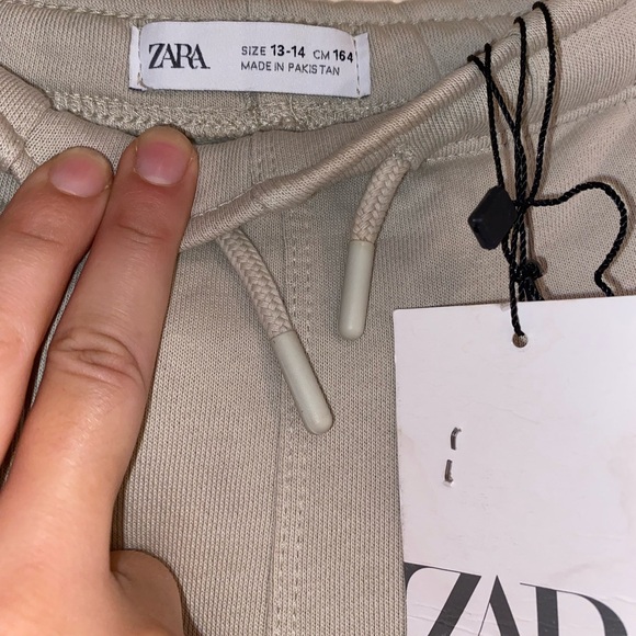 ZARA NWT  Plush Jogger Sweatpants Comfortable Size 13-14 CM 164 Athletic - Picture 2 of 7